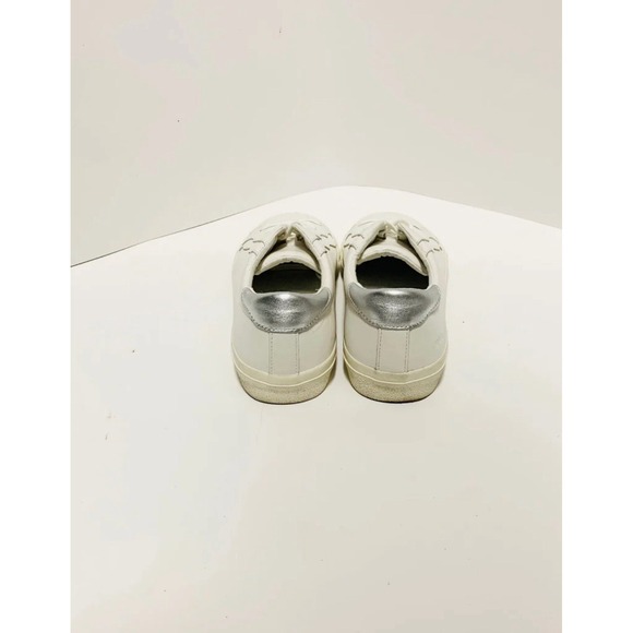 Madewell MWL Sidewalk low-top leather white silver sneakers unisex - Picture 10 of 11